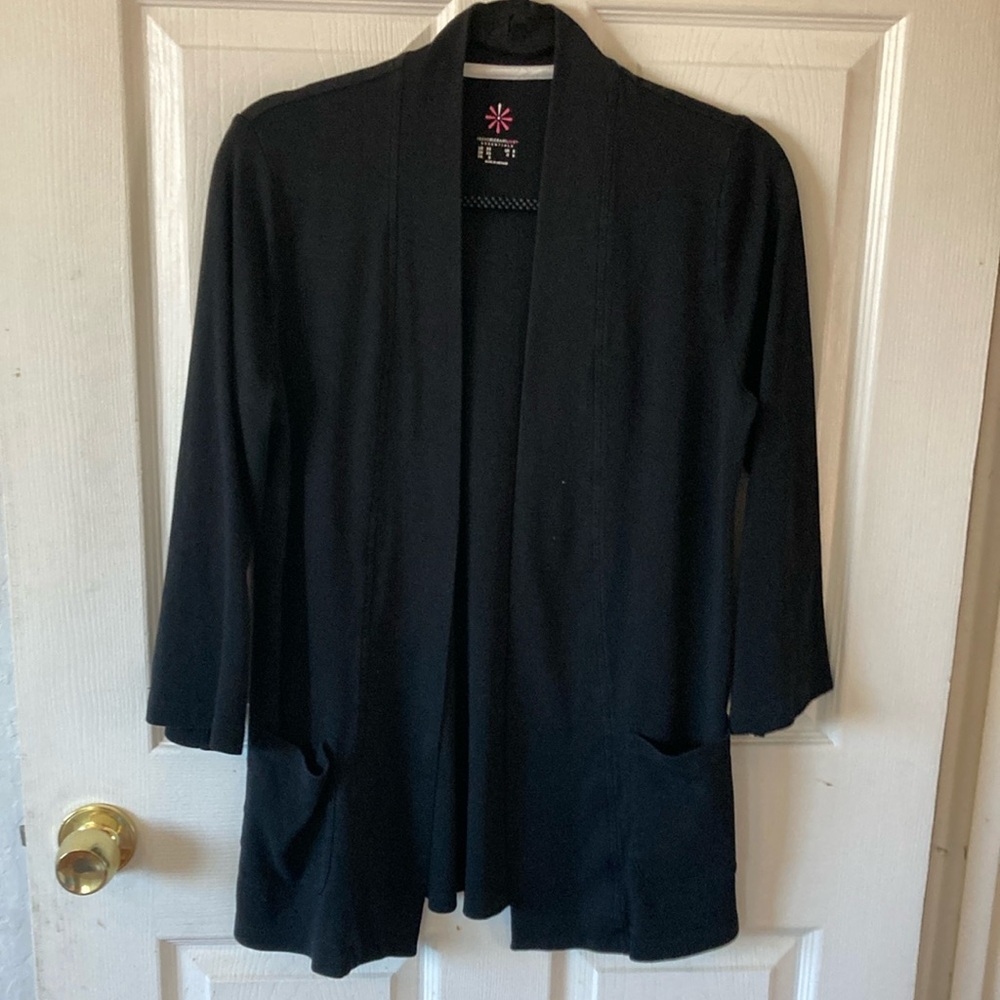 Isaac Mizrahi size XS black cardigan